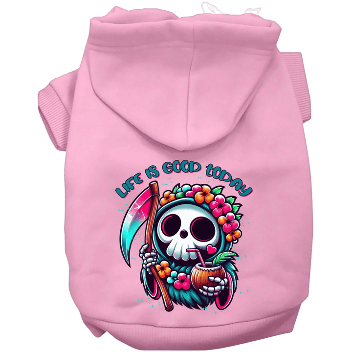 USA Printed Pet Hoodie - Tropical Grim Reaper