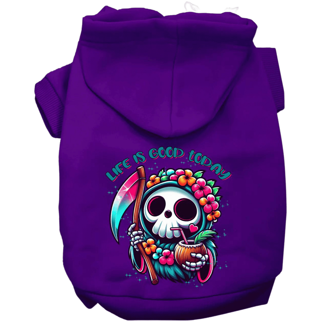 USA Printed Pet Hoodie - Tropical Grim Reaper