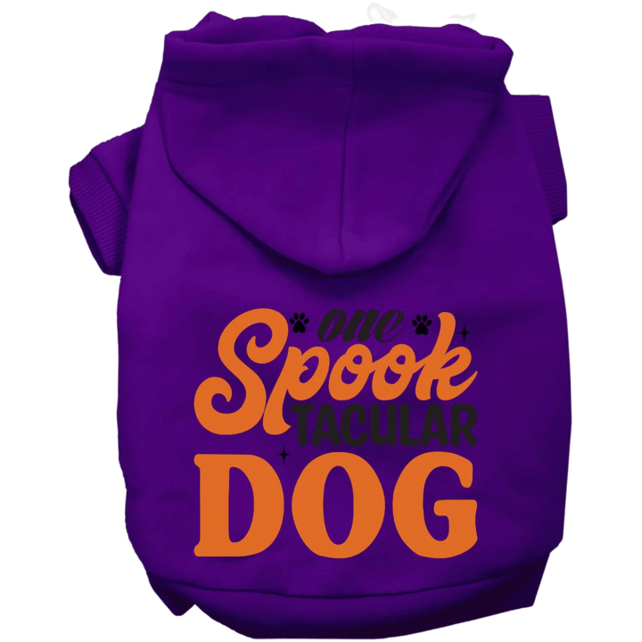 Product image, USA printed dog or cat Halloween hoodie. 