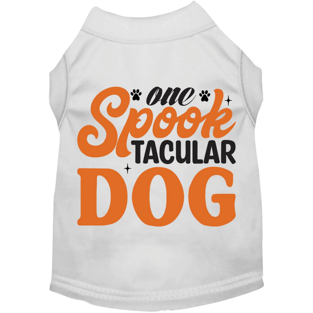 Product image, USA printed dog or cat Halloween shirt. 