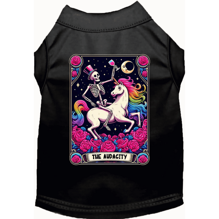 Product image, USA printed dog or cat Halloween shirt. 