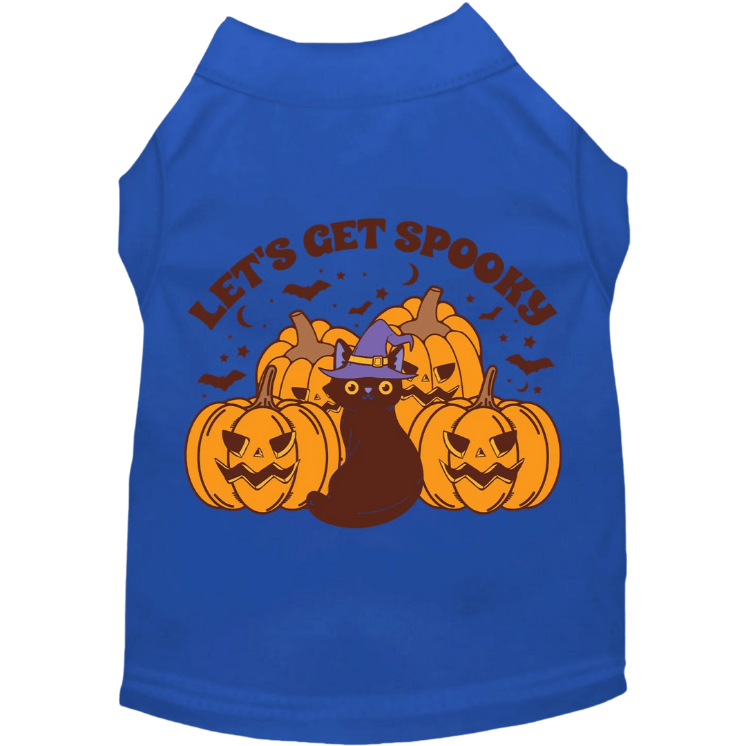 Product image, USA printed dog or cat Halloween shirt. 