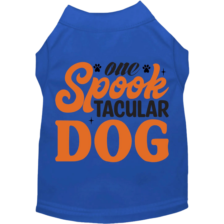 Product image, USA printed dog or cat Halloween shirt. 