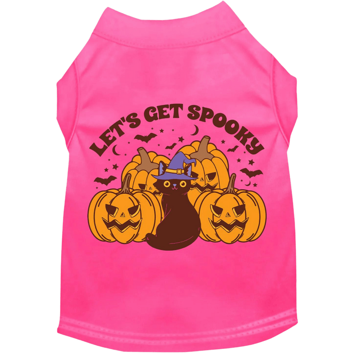 Product image, USA printed dog or cat Halloween shirt. 