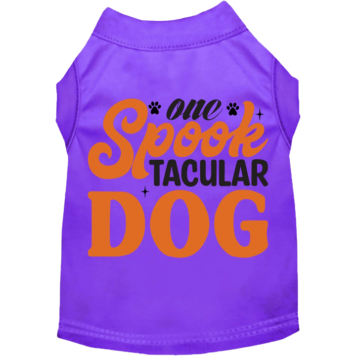 Product image, USA printed dog or cat Halloween shirt. 