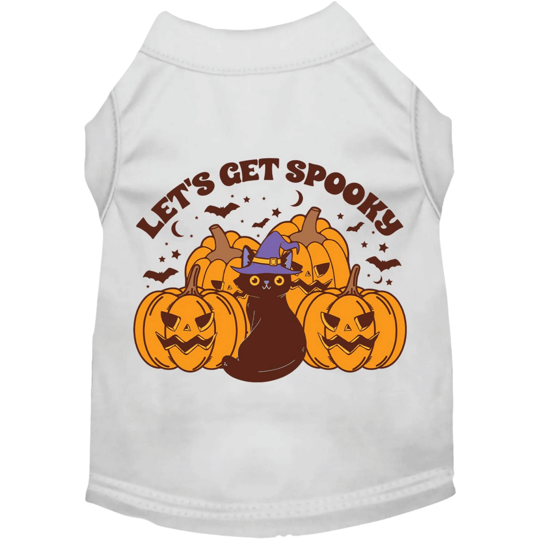 Product image, USA printed dog or cat Halloween shirt. 