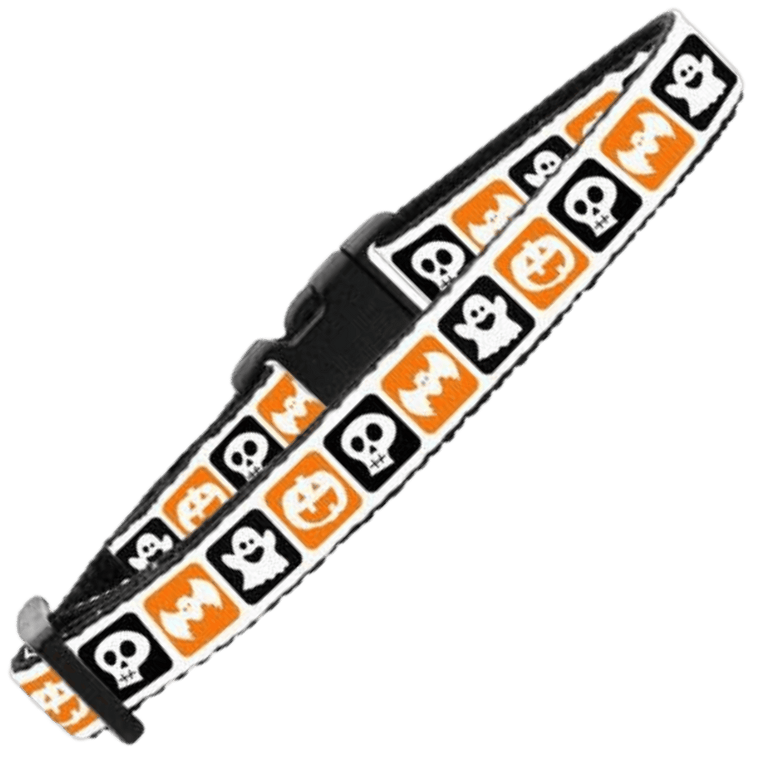 Product image, USA made dog or cat Halloween collar. 