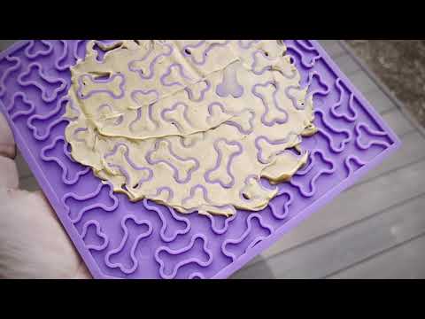 eMat Enrichment Lick Mat - Bones Edition - Assorted Colors