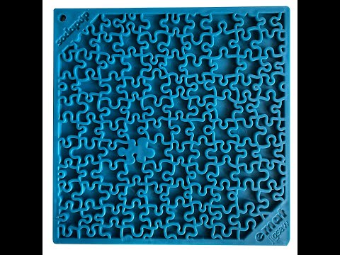 eMat Enrichment Lick Mat - Jigsaw Puzzle Edition - Assorted Colors