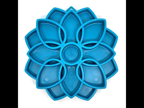 eTray Enrichment Slow Feeder Tray - Mandala Edition - Assorted Colors