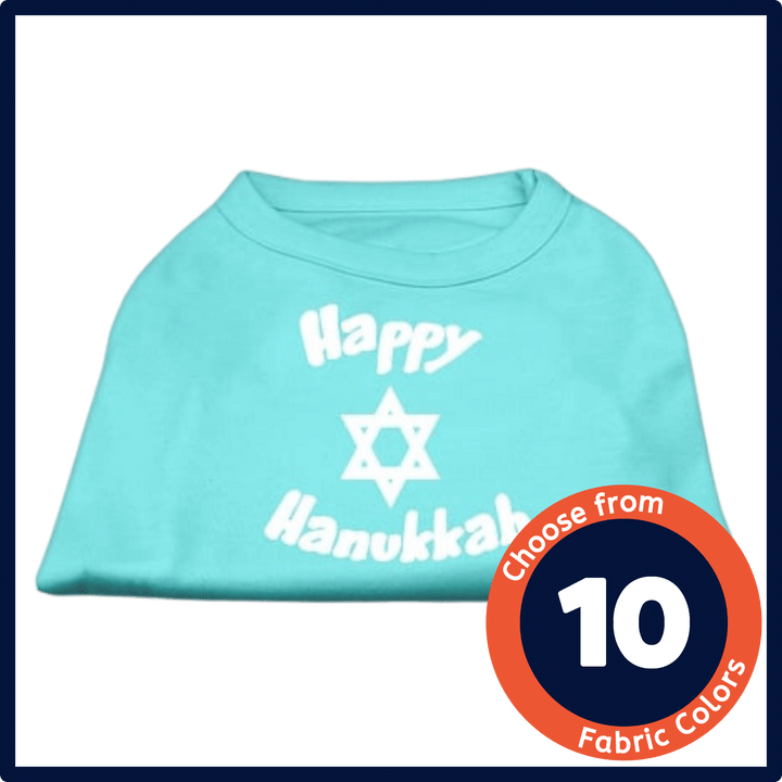 Hanukkah Collection - USA Printed Pet T-Shirt - Happy Hanukkah