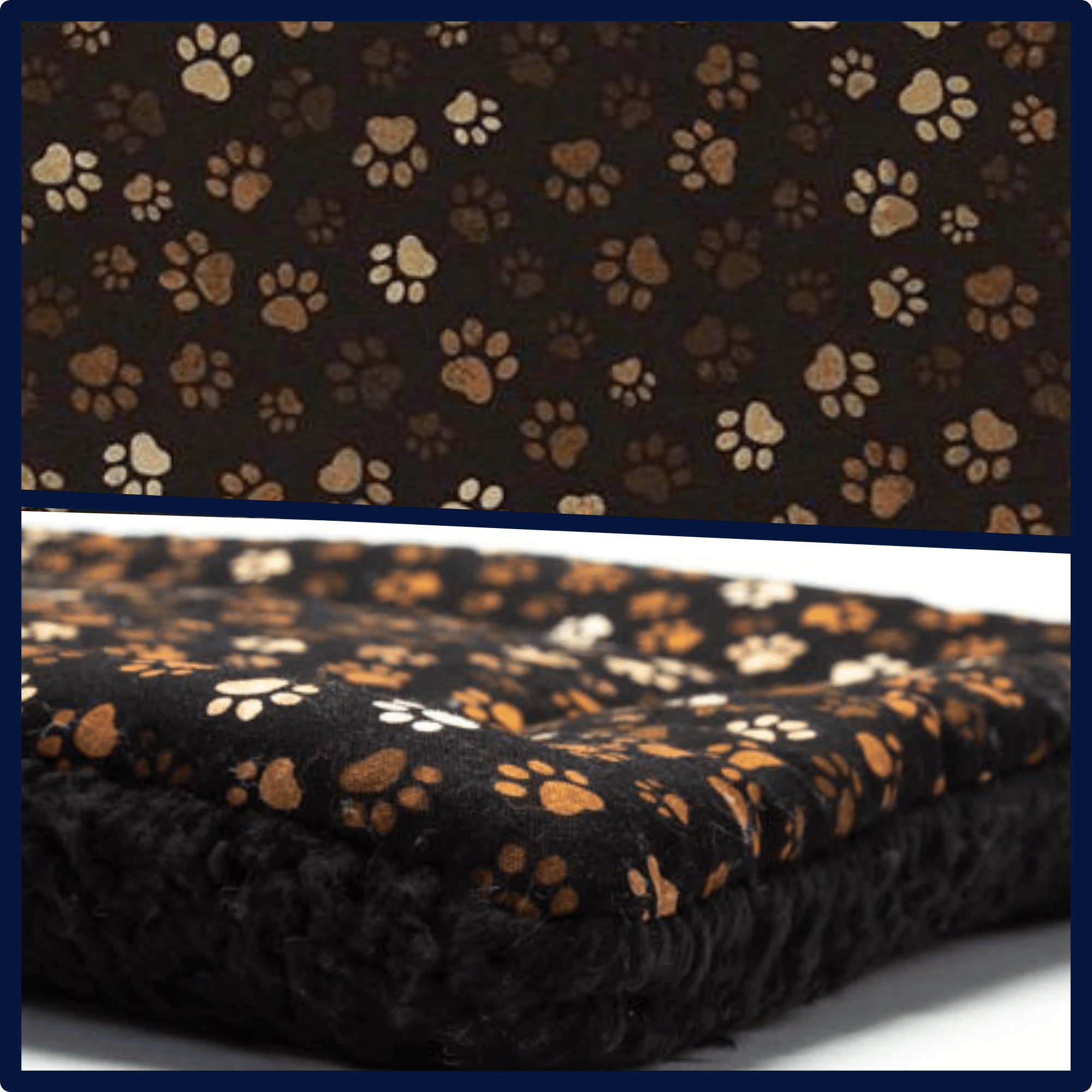 USA Made Pet Bed - Premium Handcrafted Bed for Dogs + Cats - Mocha Paws