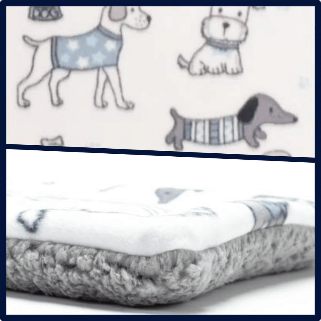 USA Made Pet Bed - Premium Handcrafted Bed for Dogs + Cats - Fleece Dogs in Sweaters