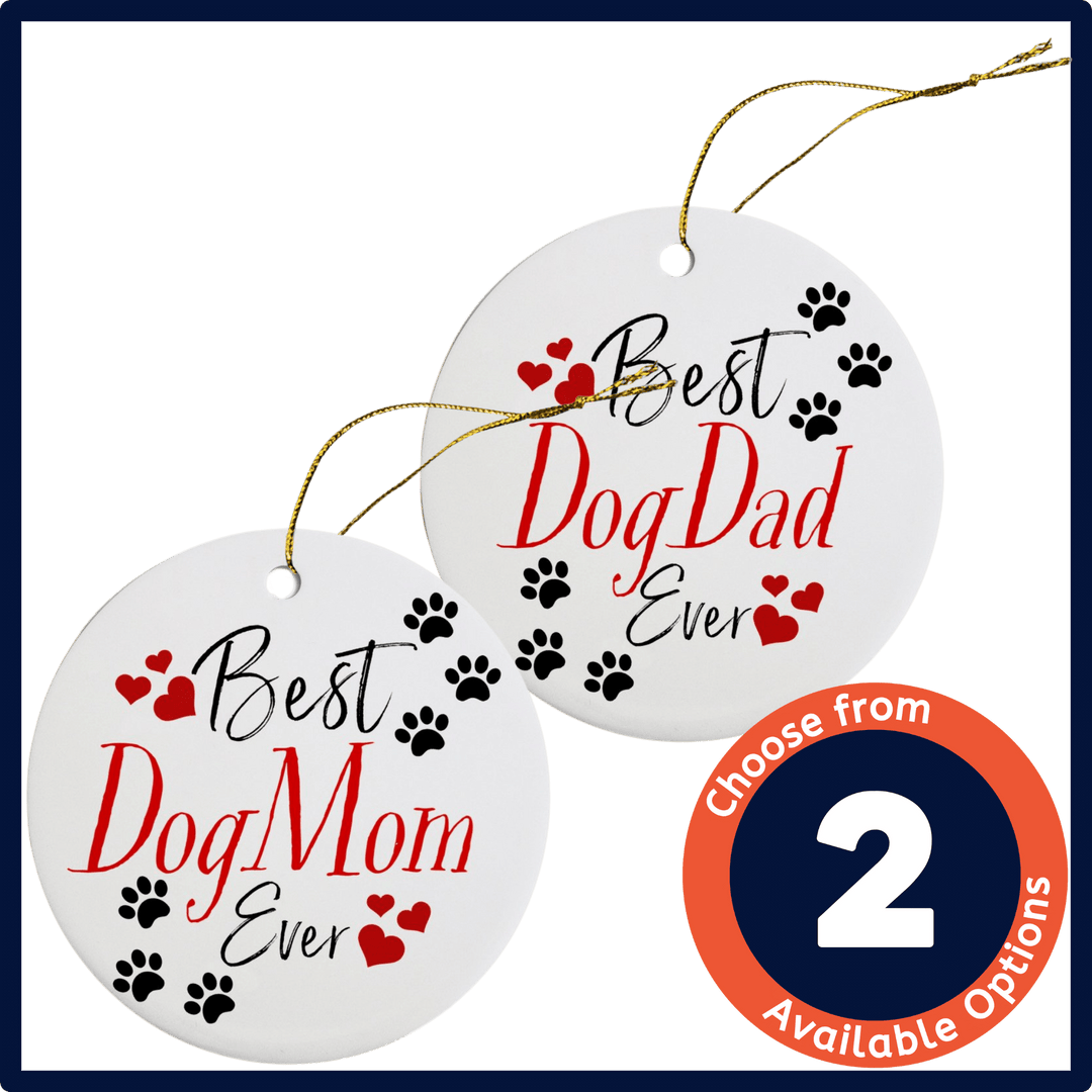 Christmas Collection - USA Printed Christmas Ornament - Best Dog Parent