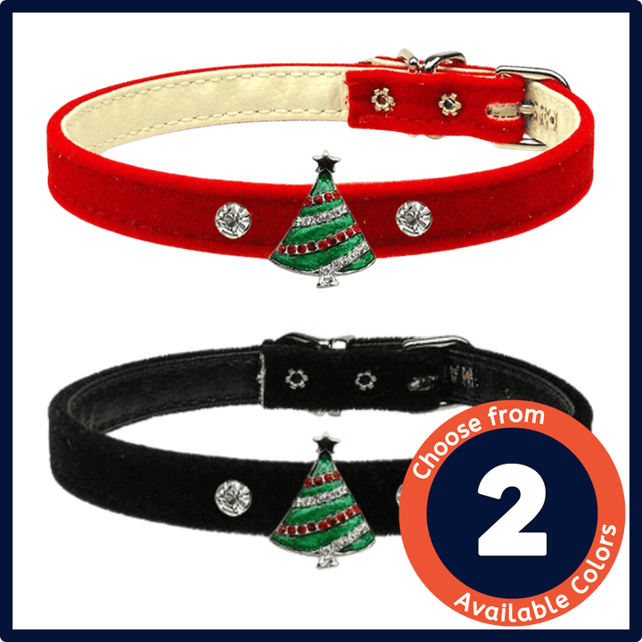 Christmas Collection - USA Made Charm Dog Collar - Christmas Tree