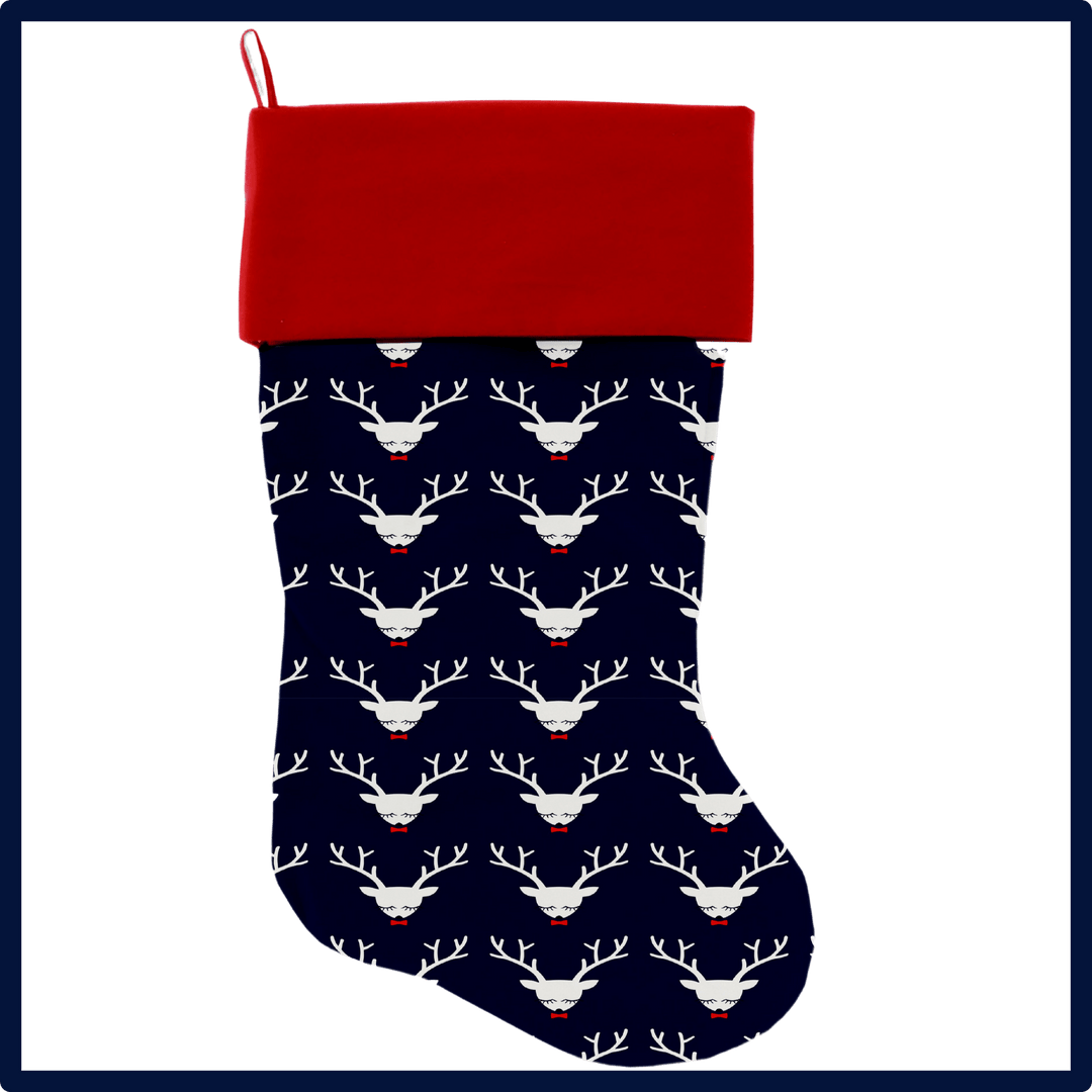 Christmas Collection  - USA Made Stocking - Classic Reindeer