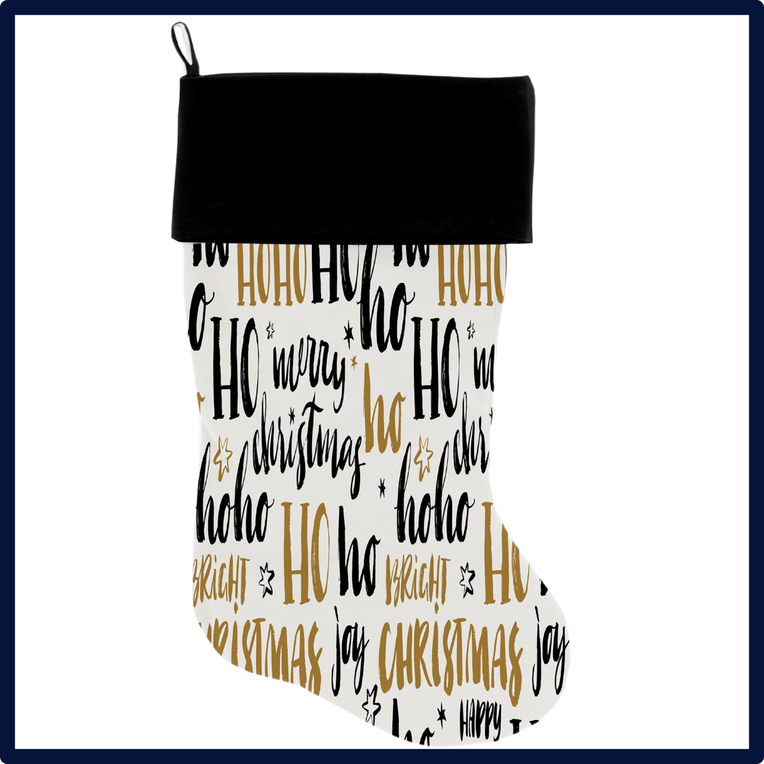 Christmas Collection  - USA Made Stocking - Santa Says