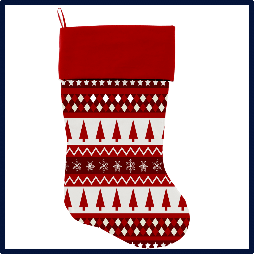 Christmas Collection  - USA Made Stocking - Classic Red