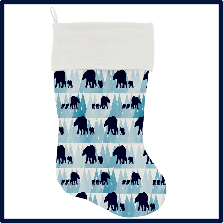 Christmas Collection  - USA Made Stocking - Winter Bears