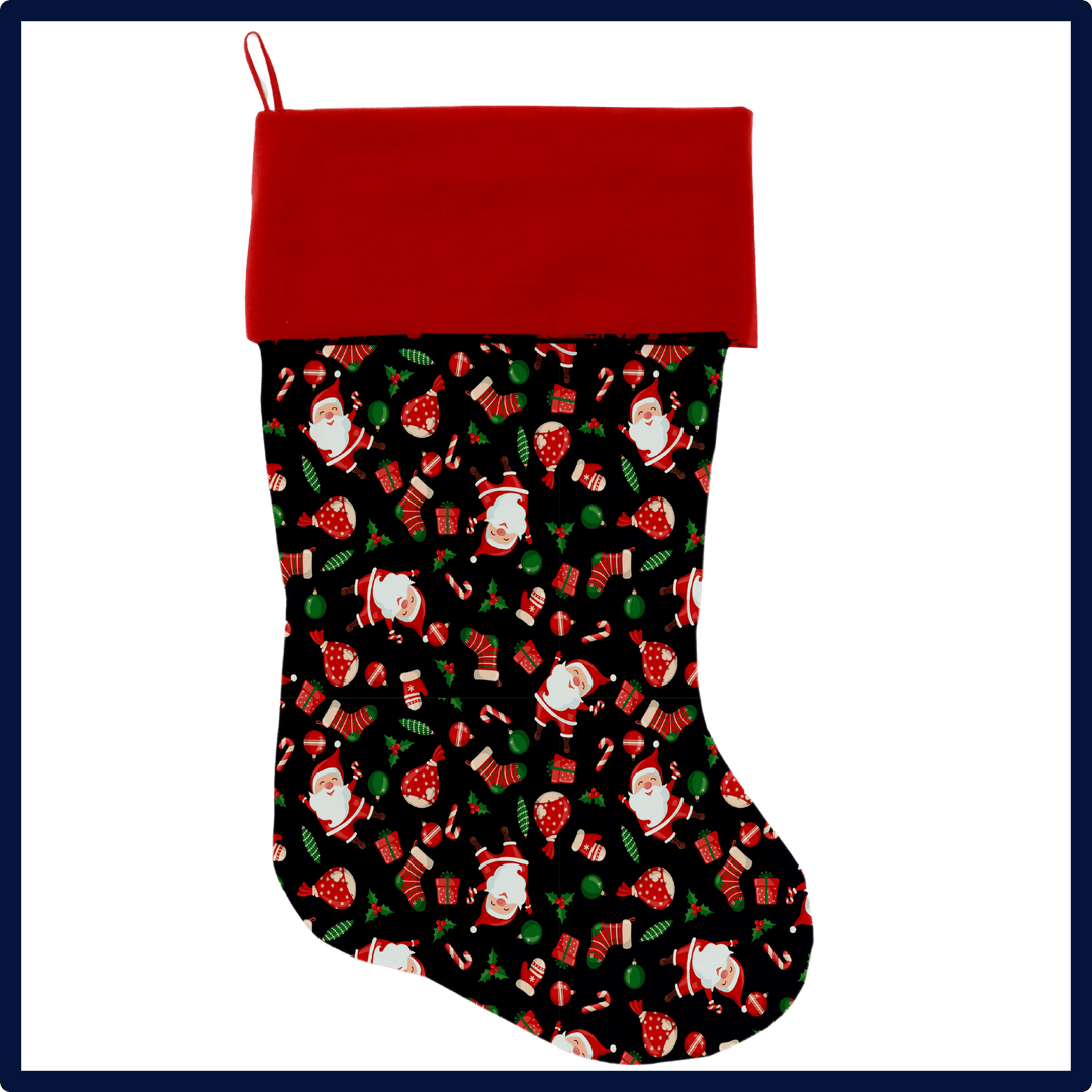 Christmas Collection  - USA Made Stocking - Santa Party