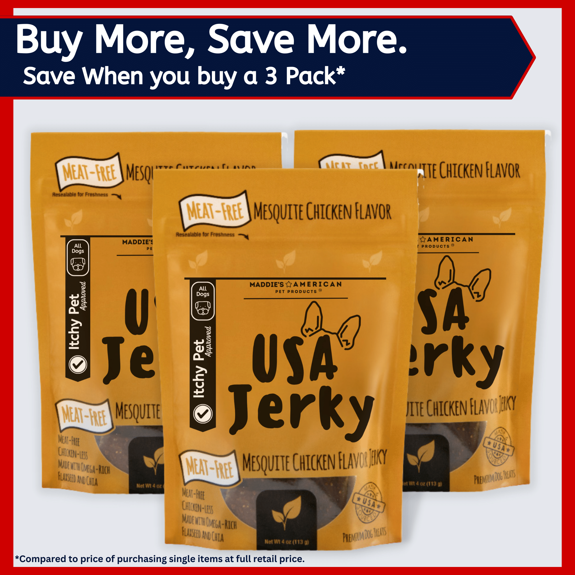 USA Jerky - Allergy Friendly Mesquite Chicken Flavor